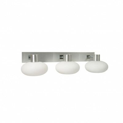 Curling 3 vägglampa, aluminium/opal