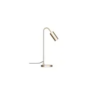 Curve bordlampa, Matt guld 51cm
