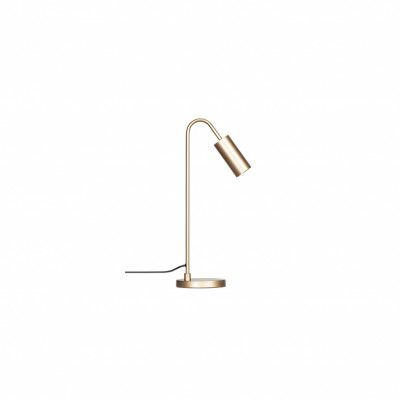 Curve bordlampa, Matt guld 51cm