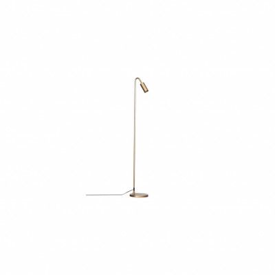 Curve golvlampa, Matt guld 146cm