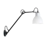 Lampe Gras - 122 Vägglampa Svart/Polycarbonat