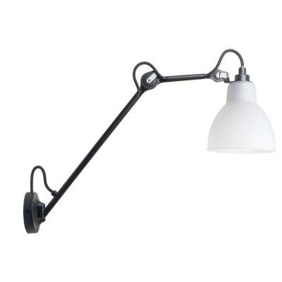 Lampe Gras - 122 Vägglampa Svart/Polycarbonat