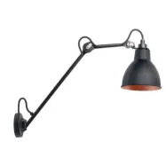 Lampe Gras - 122 Vägglampa Svart/Svart/Koppar