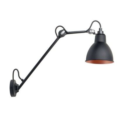 Lampe Gras - 122 Vägglampa Svart/Svart/Koppar