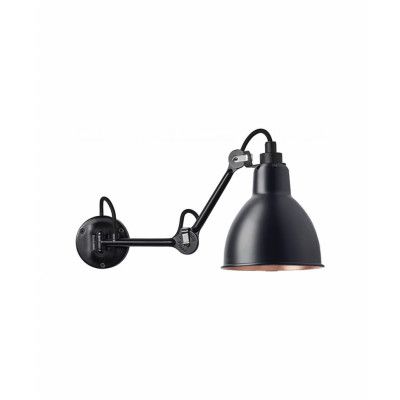 Lampe Gras - 204 Vägglampa Svart/Svart/Koppar