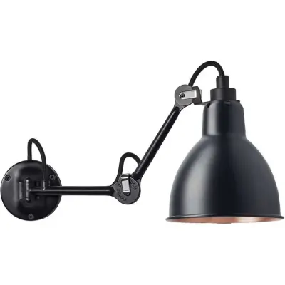 Lampe Gras - 204 Vägglampa Svart/Svart/Koppar