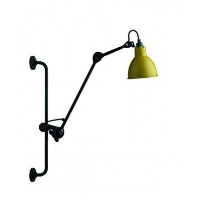 Lampe Gras - 210 Vägglampa Gul/Svart