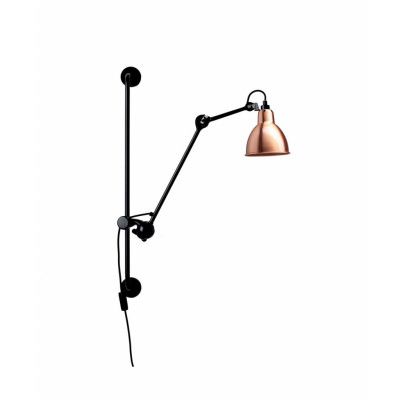 Lampe Gras - 210 Vägglampa Svart/Koppar/Vit