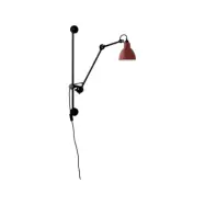 Lampe Gras - 210 Vägglampa Svart/Röd