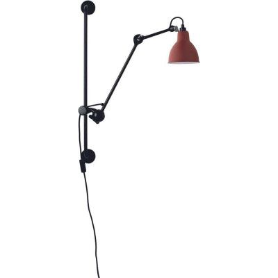 Lampe Gras - 210 Vägglampa Svart/Röd