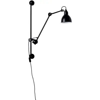 Lampe Gras - 210 Vägglampa Svart/Satin