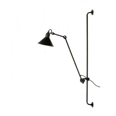 Lampe Gras - 214 Vägglampa Conic Svart