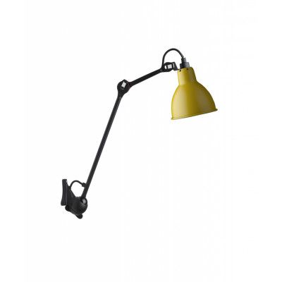 Lampe Gras - 222 Vägglampa Gul/Svart