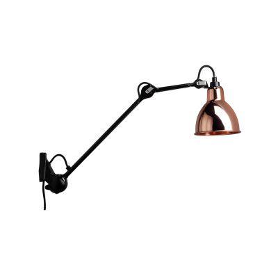 Lampe Gras - 222 Vägglampa Svart/Koppar