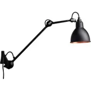 Lampe Gras - 222 Vägglampa Svart/Svart/Koppar