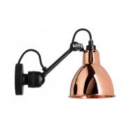 Lampe Gras - 304 Vägglampa Svart/Koppar