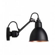 Lampe Gras - 304 Vägglampa Svart/Svart/Koppar