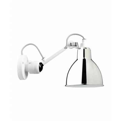 Lampe Gras - 304 Vägglampa Vit/Krom