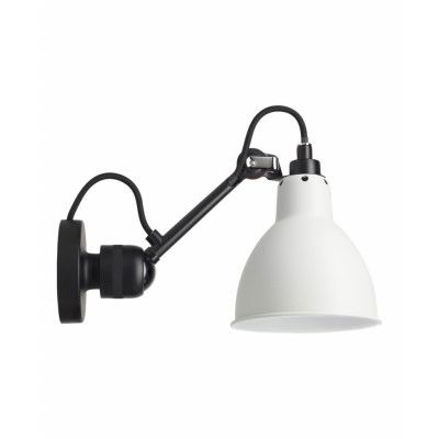 Lampe Gras - 304CA Vägglampa Svart/Vit