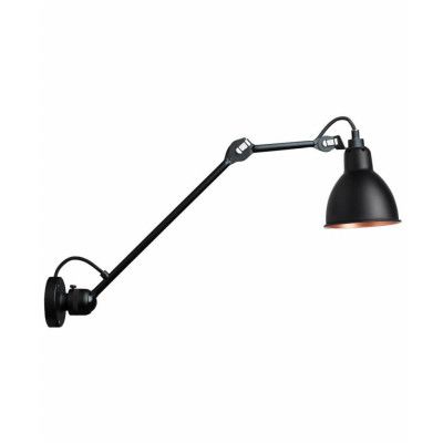 Lampe Gras - 304L40 Vägglampa Svart/Svart/Koppar