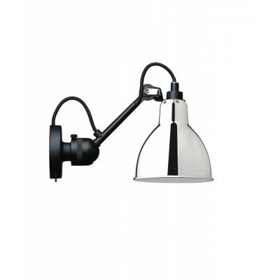 Lampe Gras - 304SW Vägglampa Svart/Krom