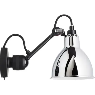 Lampe Gras - 304SW Vägglampa Svart/Krom