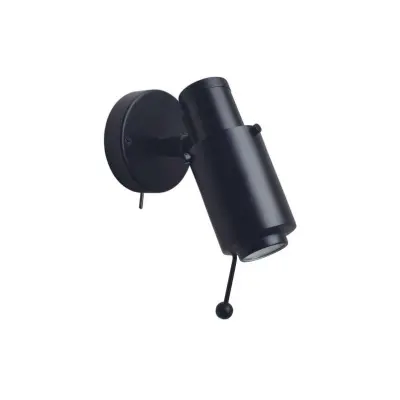 DCW - Biny Spot LED m/Stömbrytare&Stav Svart/Svart