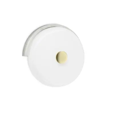 DESIGN BY US - Trip LED-vägglampa, vit marmorerad/vit –