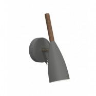 Design For The People - Pure Vägglampa Grey/Walnut