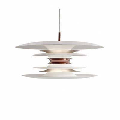 Diablo pendel D500 vit/Rosé silver E27