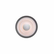 Diablo vägglampa LED, grå/blanksvart 40cm