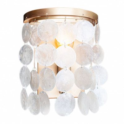 Diana vägglampa Ø12cm Matt guld