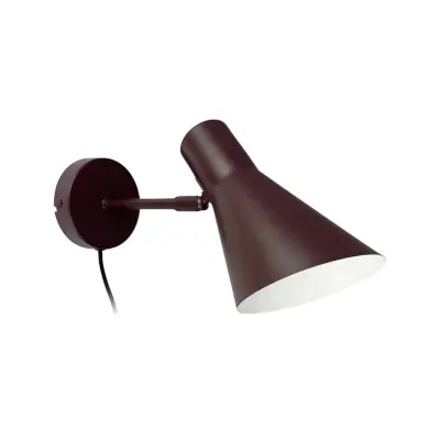 Dyberg Larsen - DL12 Vägglampa, brun, E27, metall