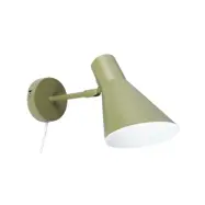 Dyberg Larsen - DL12 Vägglampa, grön, E27, metall