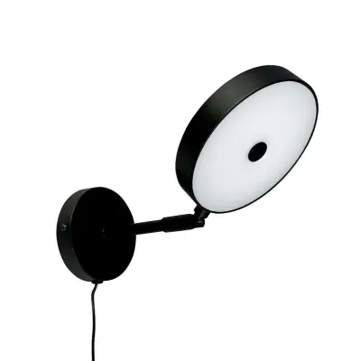 Dyberg Larsen - Starlight LED-vägglampa, svart, Ø 14 cm