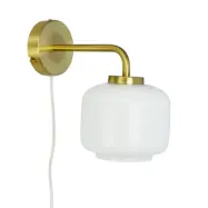 Dyberg Larsen - Arp Vägglampa Ø15 Opal/BrassDybergLarsen