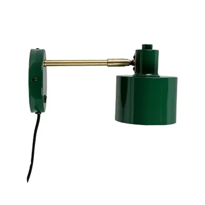 Dyberg Larsen - Ocean Vägglampa Mörk Grön/MässingDybergLarsen