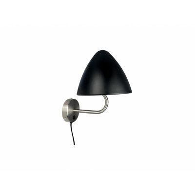Dyberg Larsen - Oulu Vägglampa Black/Brushed SteelDybergLarsen