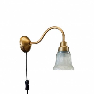 Emmi vägglampa, Antikmässing 34cm