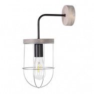 Envostar - Neptuna Down Vägglampa Grey Wood/Black/Grey