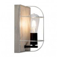 Envostar - Neptuna Vägglampa Grey Wood/Black/Grey