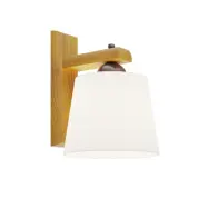 Euluna - Sweden Vägglampa Vit/Rustik ek