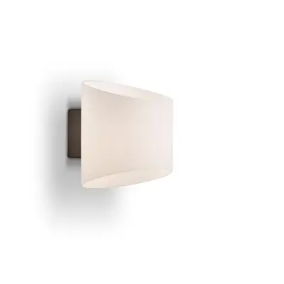 Evoke vägglampa Oval antracit/opal E14