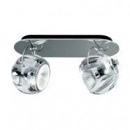 Fabbian - Beluga Vägglampa/Plafond 2 Spot Klar