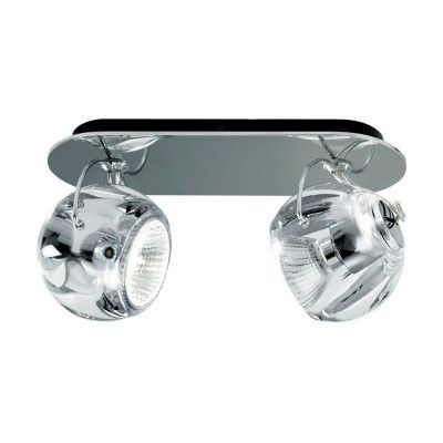 Fabbian - Beluga Vägglampa/Plafond 2 Spot Klar
