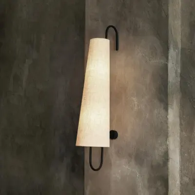 ferm LIVING - Ancora Vägglampa 100 Black/Natural