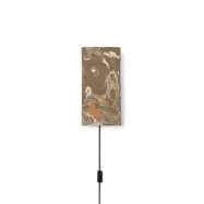 ferm LIVING - Argilla Vägglampa Rectangular Marble Mocha