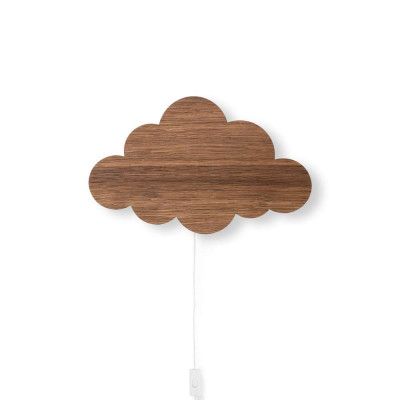 ferm LIVING - Cloud Vägglampa Smoked Oak