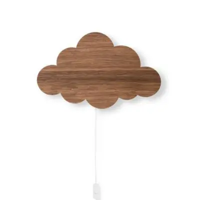 ferm LIVING - Cloud Vägglampa Smoked Oak