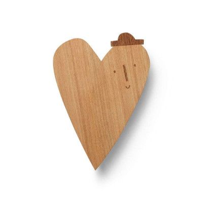 ferm LIVING - Heart Vägglampa Oiled Oak